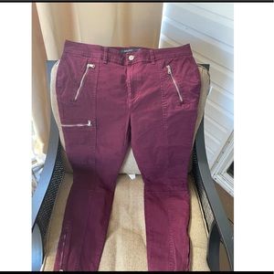 RALPH LAUREN JEANS WITH ZIPPERS ON BOTTOM SIZE 14